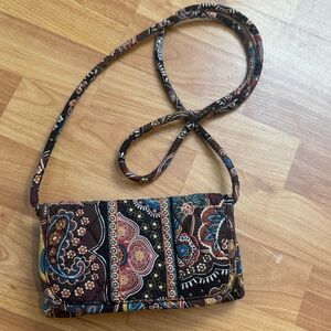 Vera Bradley Retired "Kensington" Wallet With Shoulder Strap EUC
